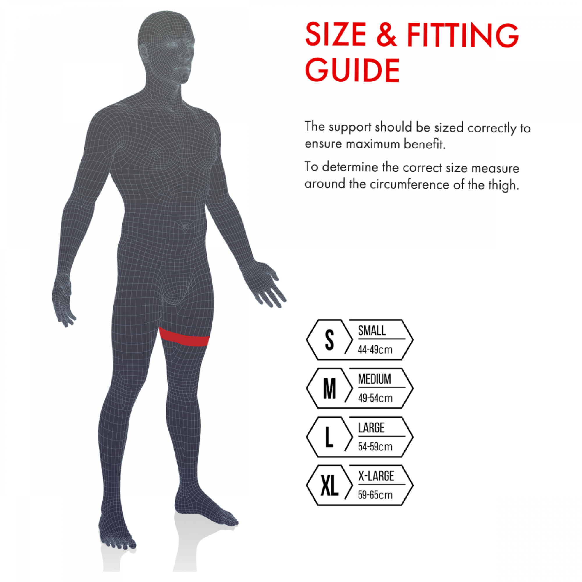 Vulkan Thigh stuðningur læri 49-55 cm. #medium (2)