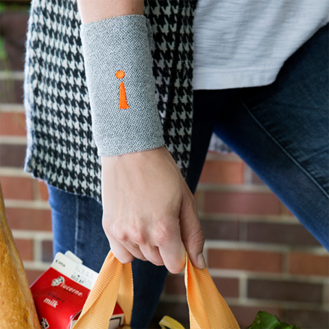 Incrediwear úlnliðshlíf large grá #20-25 cm. (1)