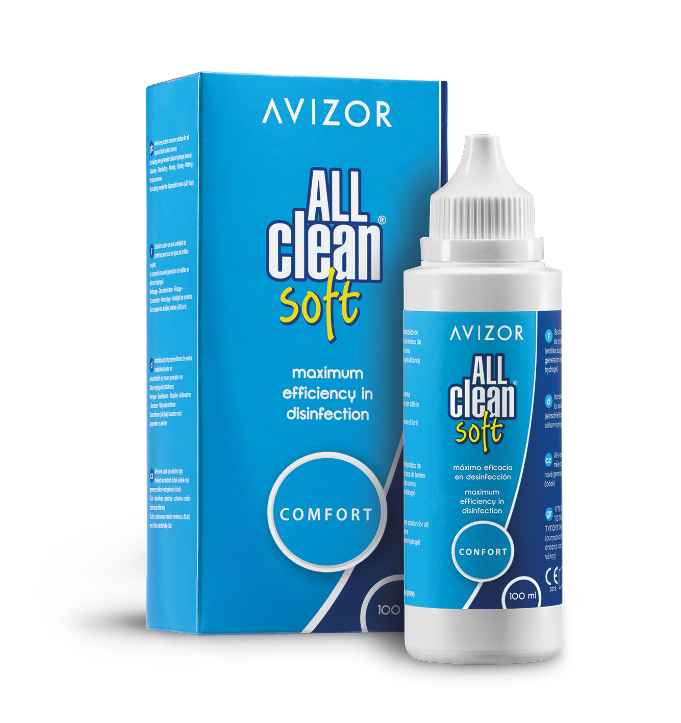 Avizor All Clean soft linsuvökvi 100 ml.