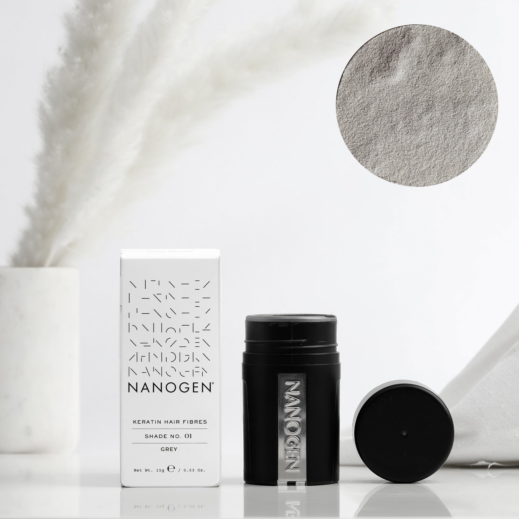 Nanogen Hair Thickening Fibres #Grey 15 gr.