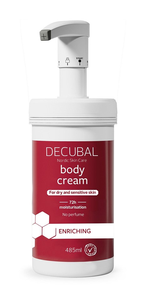 Decubal líkamskrem með pumpu 485 gr.