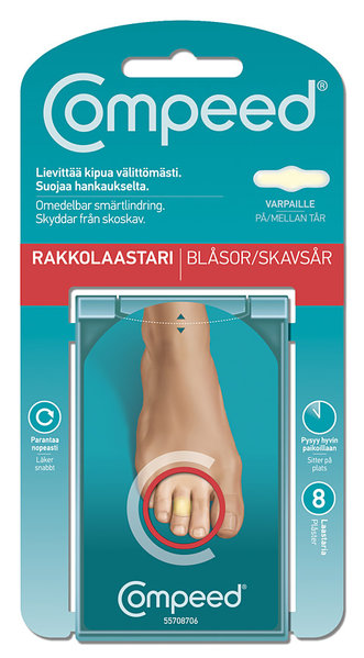 Compeed plástrar fyrir blöðrur á tám 8 stk.