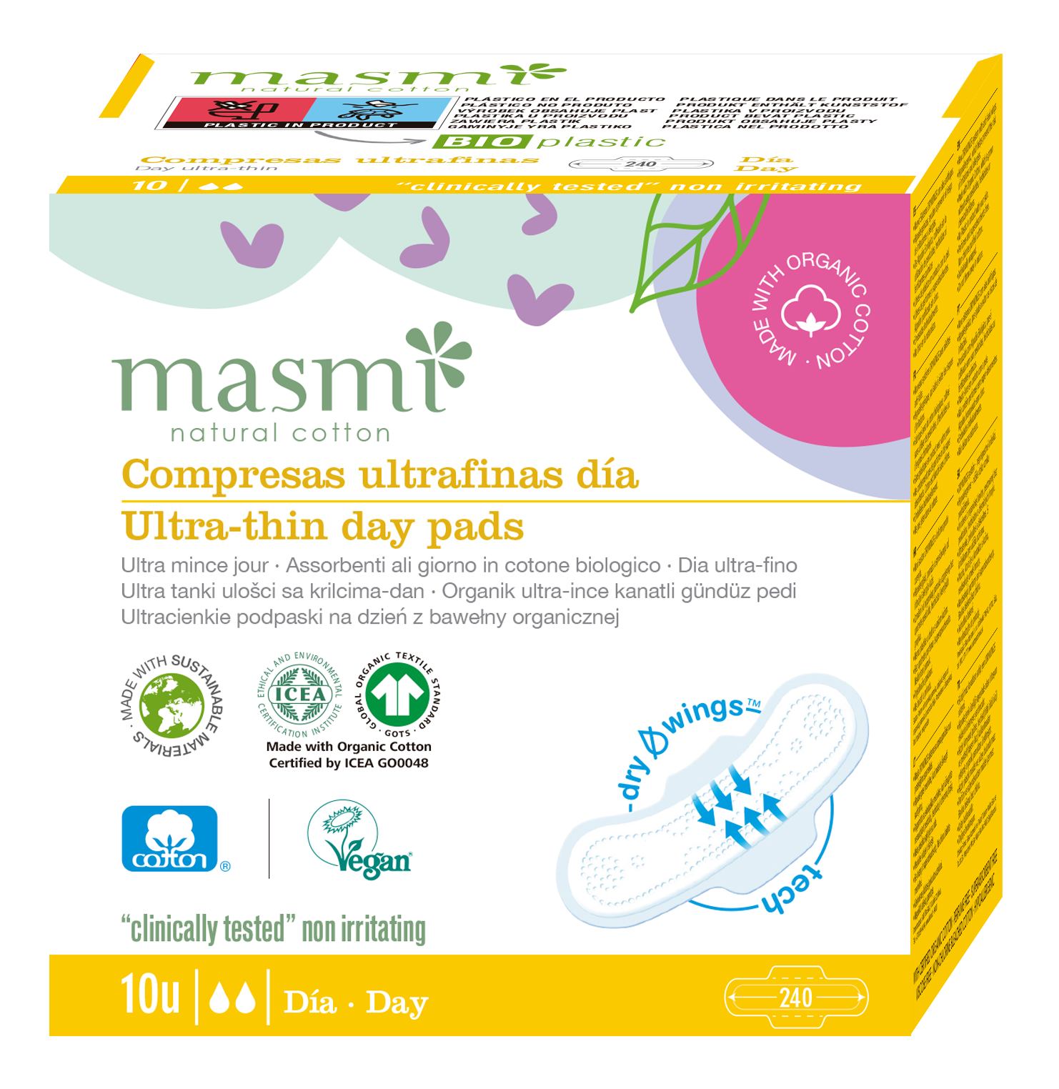 Masmi Ultra-thin dömubindi 10 stk.