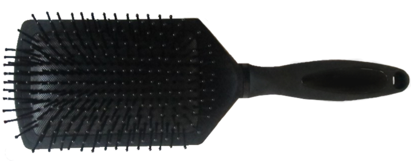 Hárbursti flatur stór