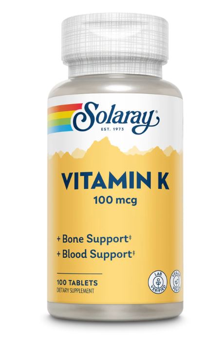Solaray K-vítamin 100mg, 100 hylki