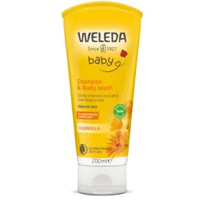 Weleda Calendula barnasjampó og sturtugel 200 ml.
