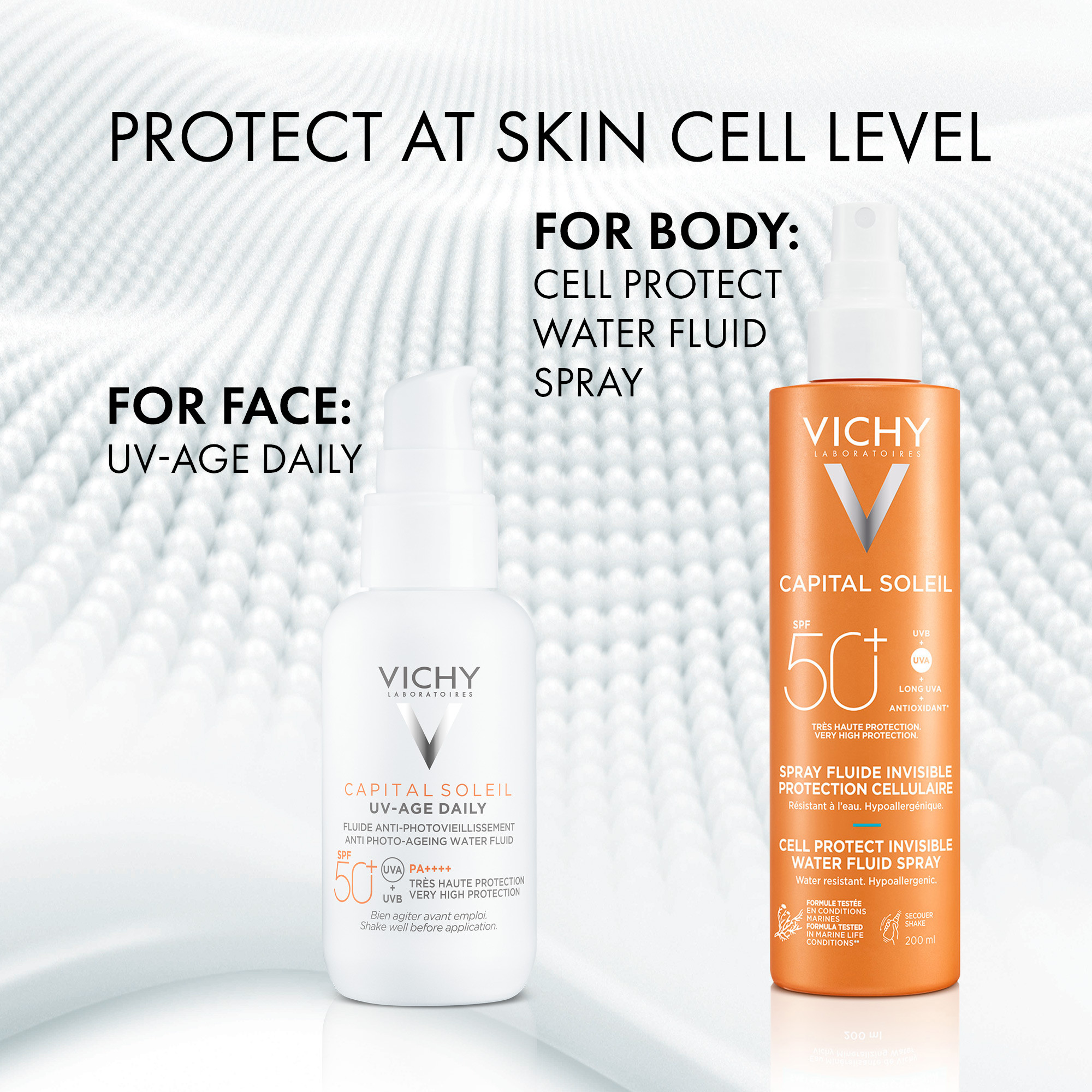 Vichy Capital Soleil Cellulaire Protect Spray SPF50+, 200 ml. (1)