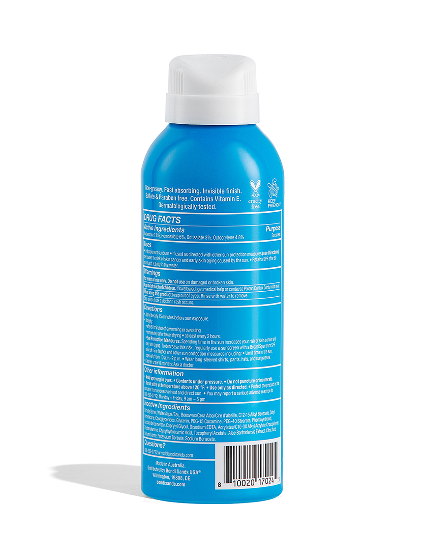 Bondi Sands Suncare SPF30 Sunscreen Aerosol Mist 160 gr. #án ilmefna (1)