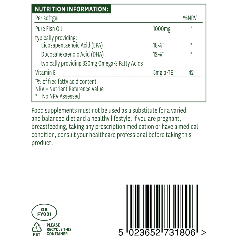 Natures Aid Fish Oil 1000mg 180 hylki (2)