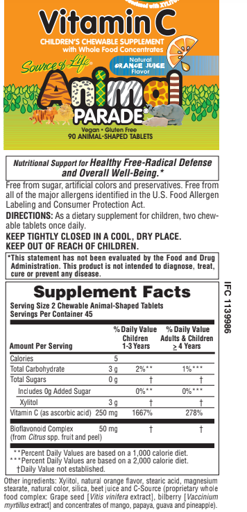 Animal Parade C-vítamín 250mg, 90 tuggutöflur #sykurlaust (4)