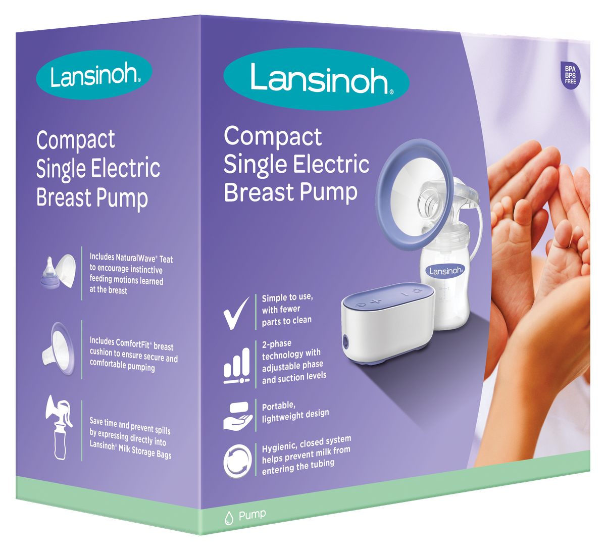 Lansinoh Compact rafmagns brjóstadæla einföld (1)