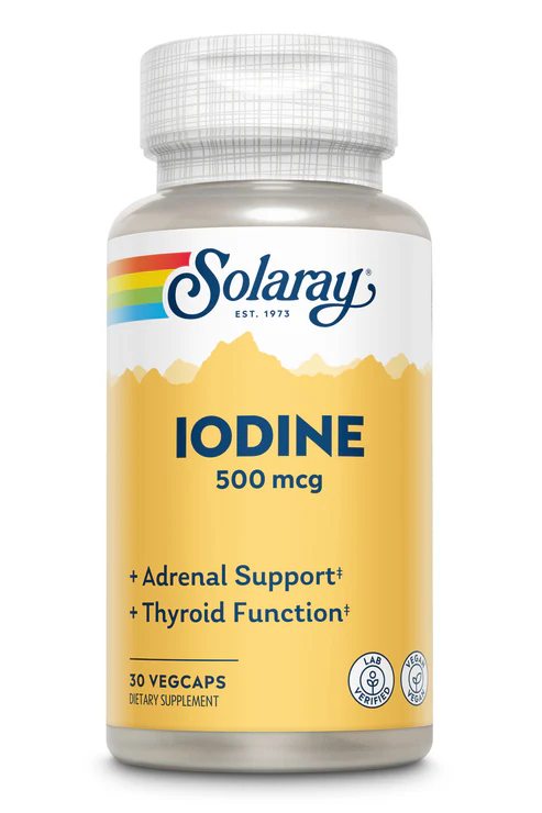 Solaray Iodine 500 mcg vegan hylki