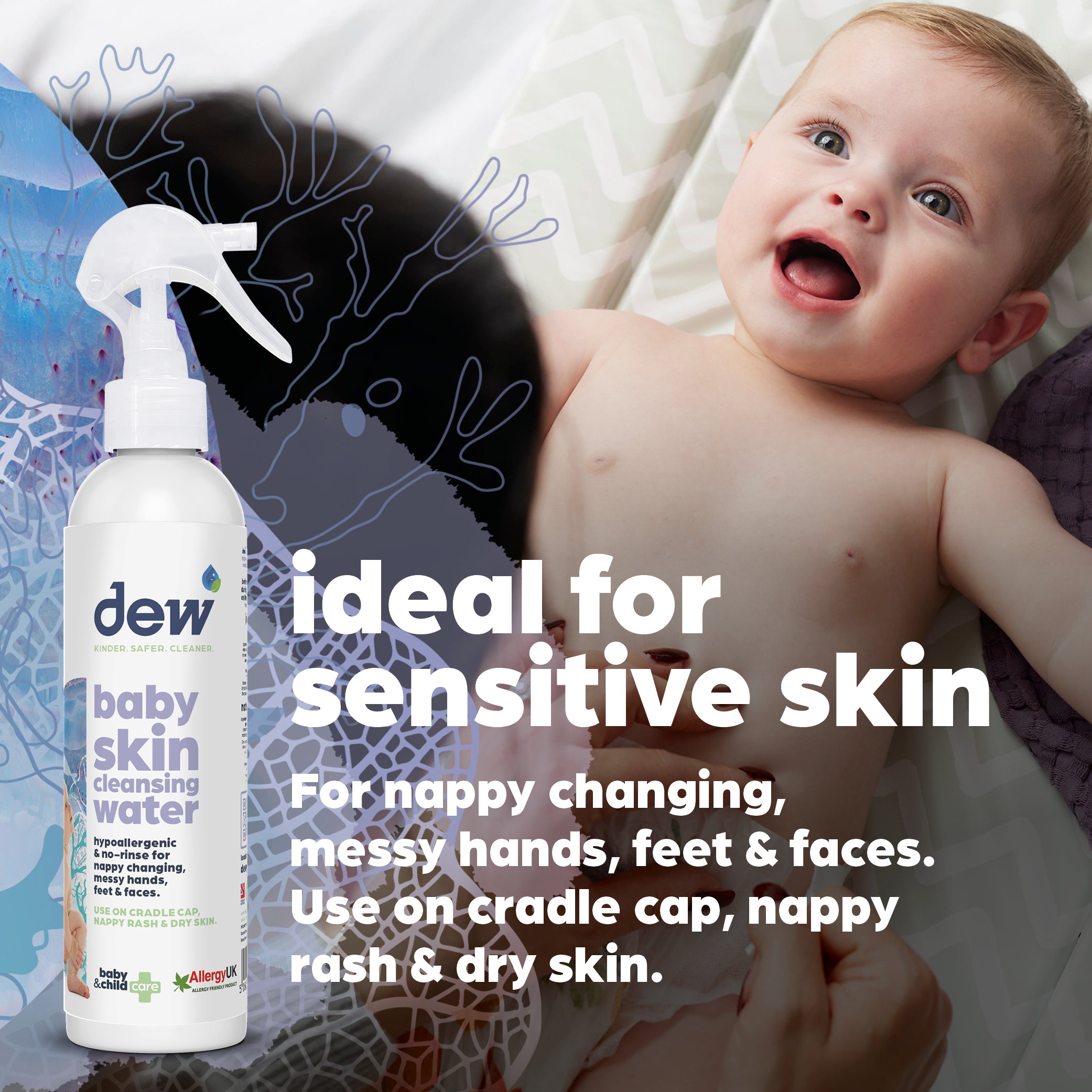 Dew Baby 100% náttúrulegt sótthreinsivatn 500 ml. (3)