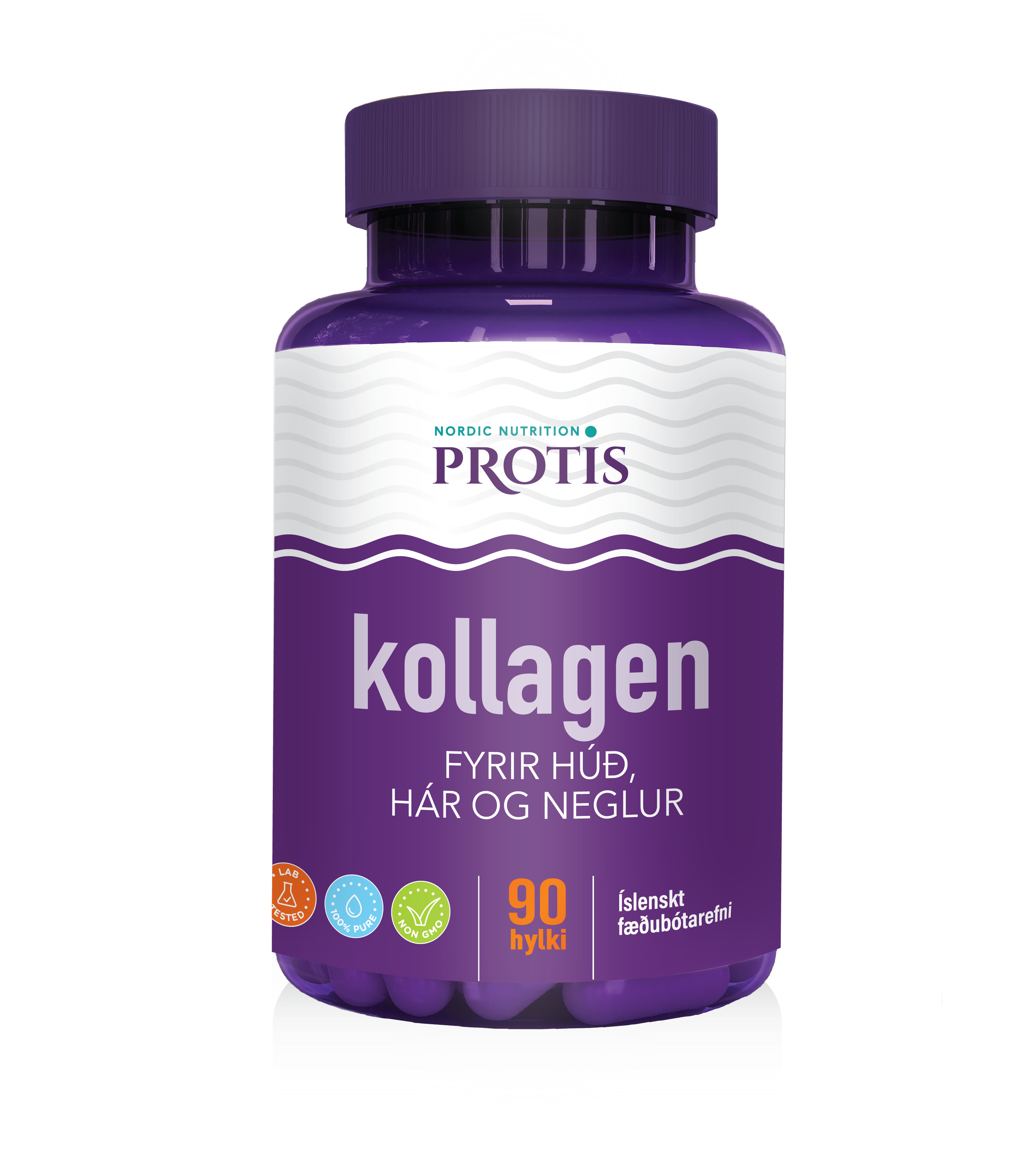 Protis Kollagen, hár, húð og neglur 90 hylki