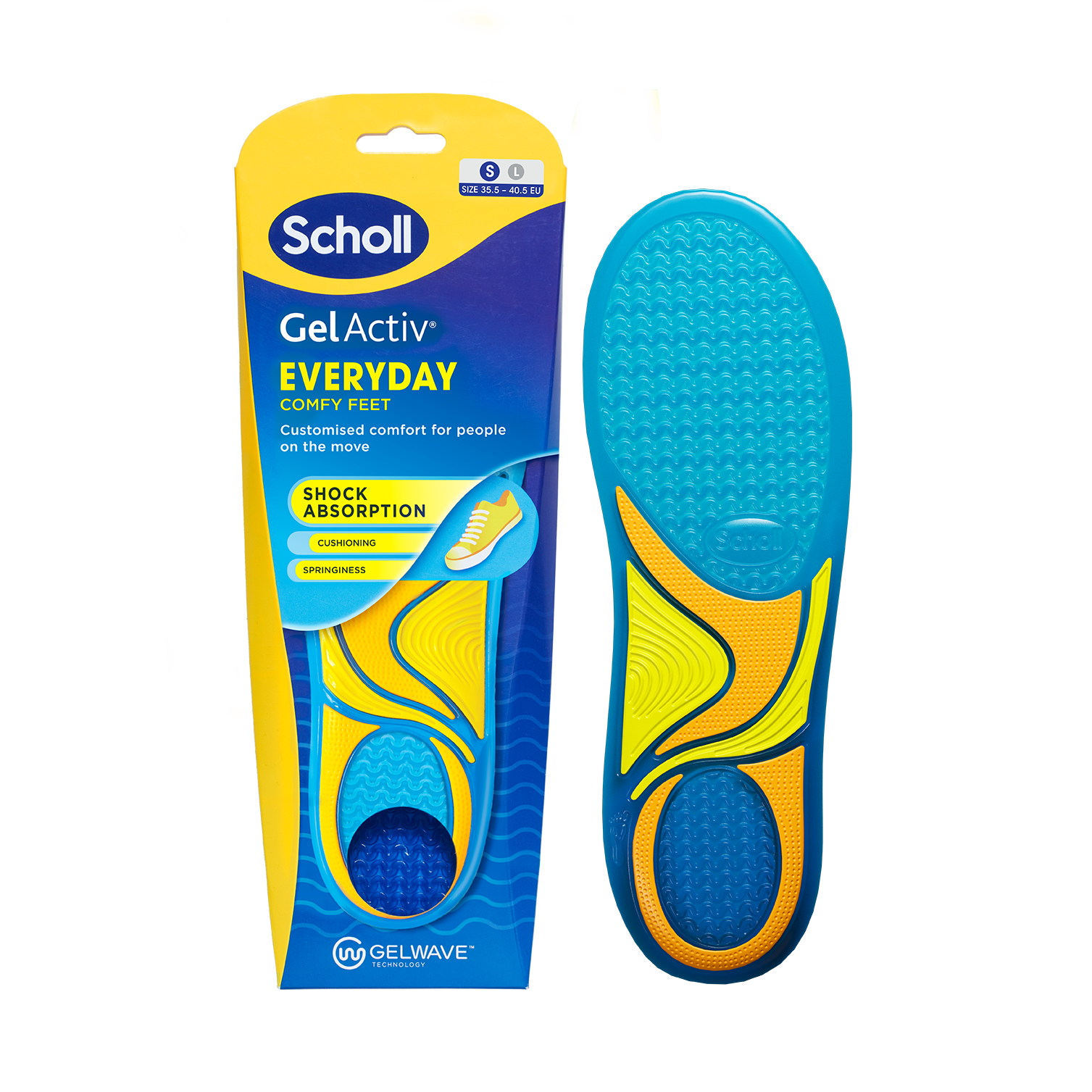 Scholl Gel Active Everyday Innlegg Konur #Small