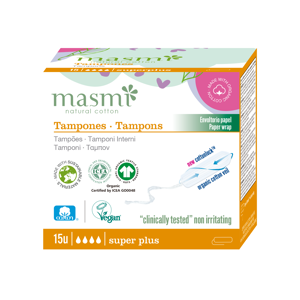 Organic túrtappar Super plus túrtappar 15 stk.