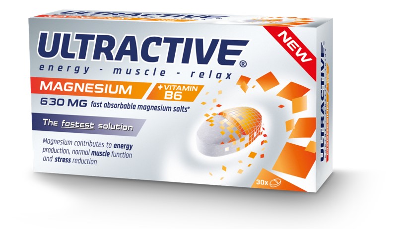 Ultractive Magnesium 630mg, 30 töflur