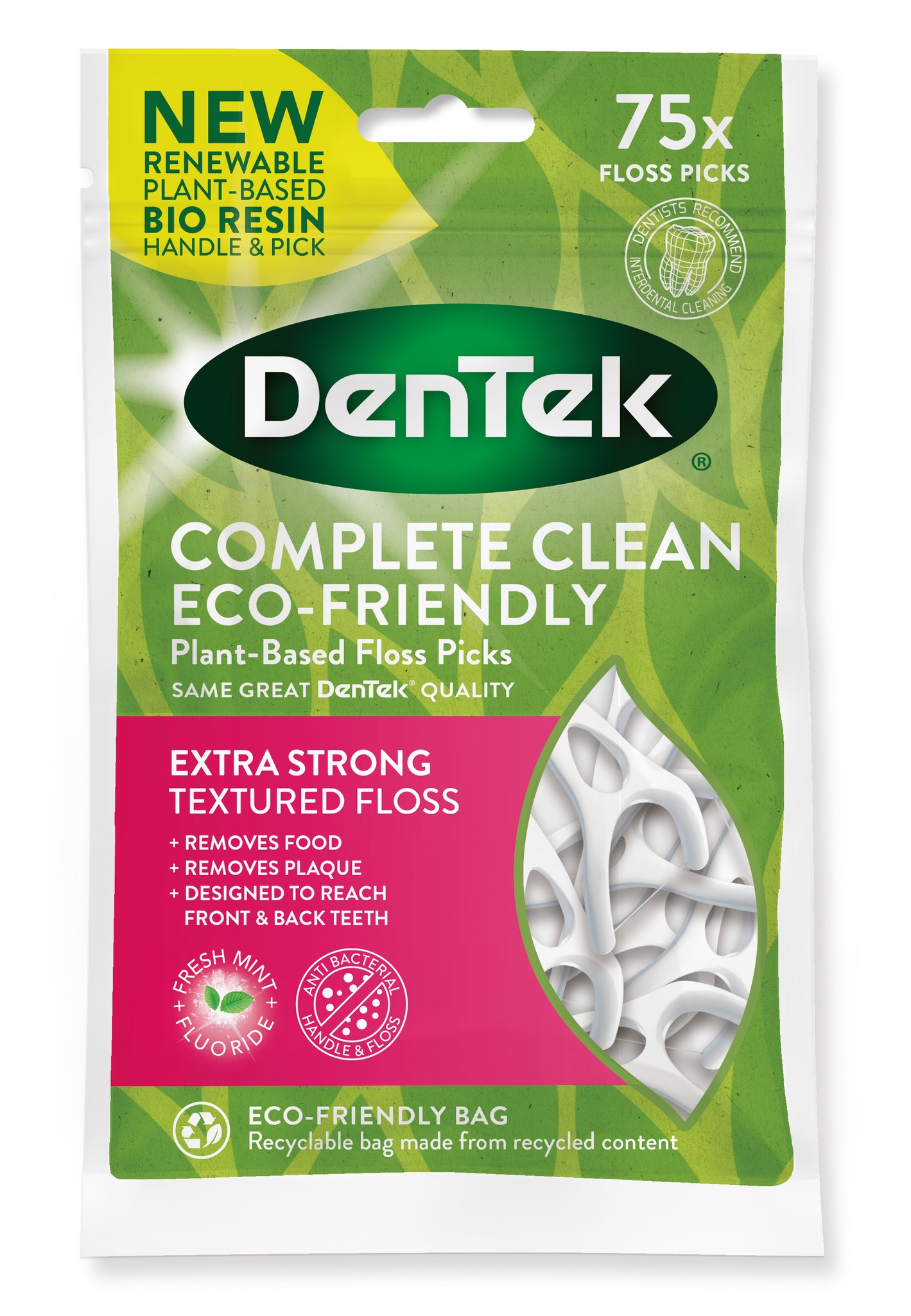 DenTek Eco Complete Clean 75 stk.