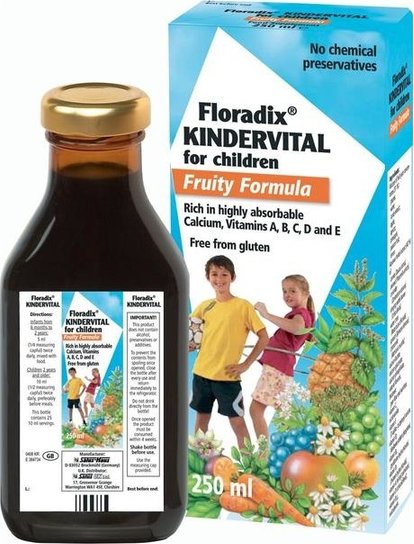 Floradix Kindervital fyrir börn 250 ml.