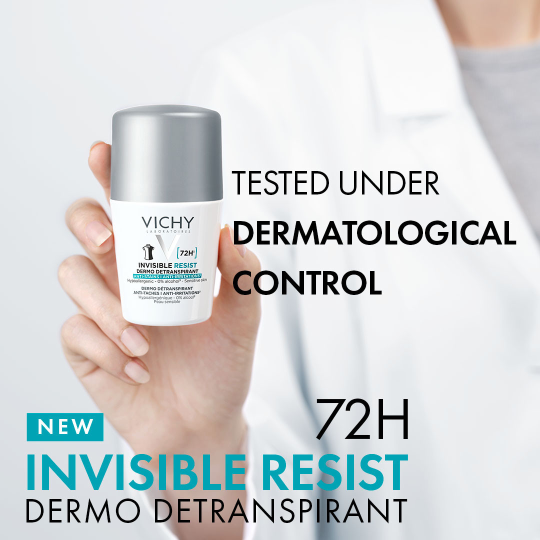 Vichy Invisible Protect 72H Anti-Stain Roll-On 50 ml. (1)