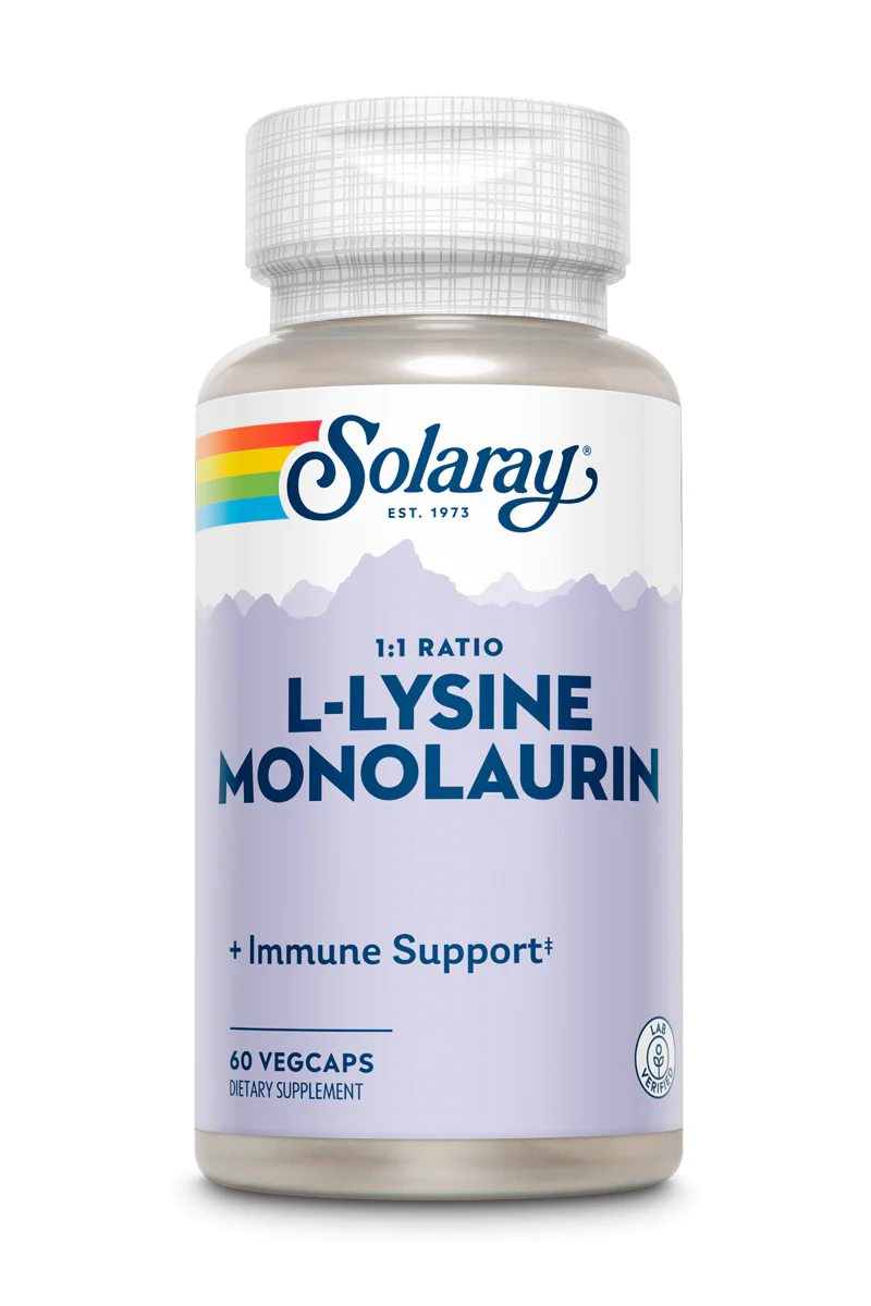 Solaray L-lysine Monolaurin 1:1 Ratio 60 hylki