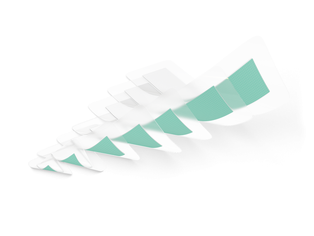 Sorbact Surgical umbúðir 5x7,2 cm., 1 stk. (2)