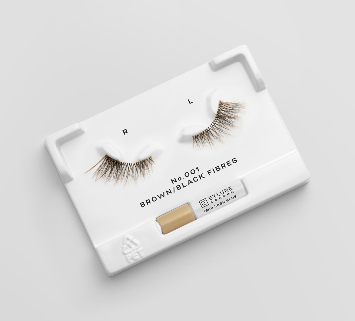 Eylure gerviaugnhár 3/4 Lengt no. 001 # Brown/Black (2)
