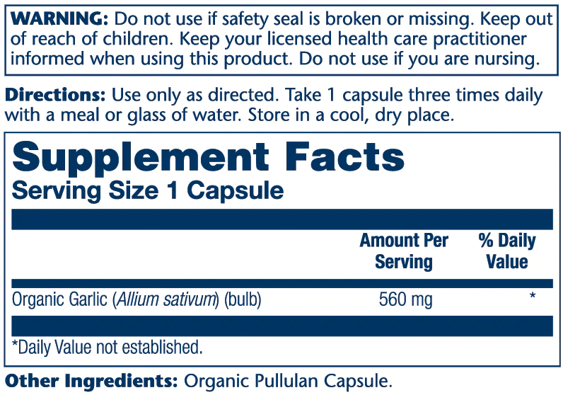 Solaray Garlic 560 g 100 hylki (1)