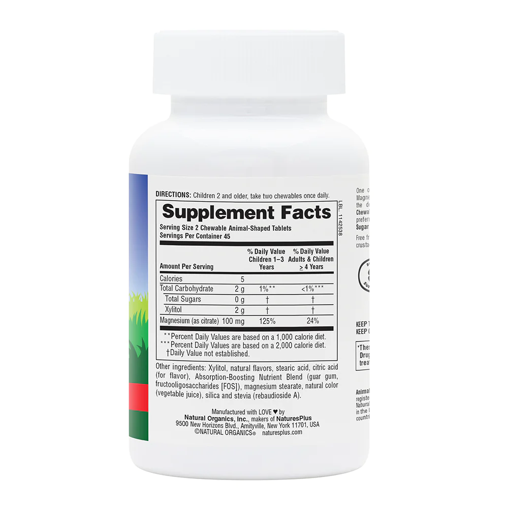 Animal Parade MagKids Magnesíum 90 tuggutöflur #sykurlaust (1)